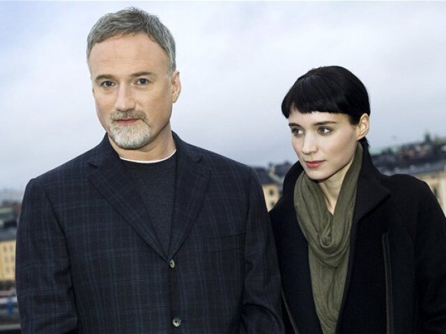 Režisér David Fincher s herečkou Rooney Mara. 