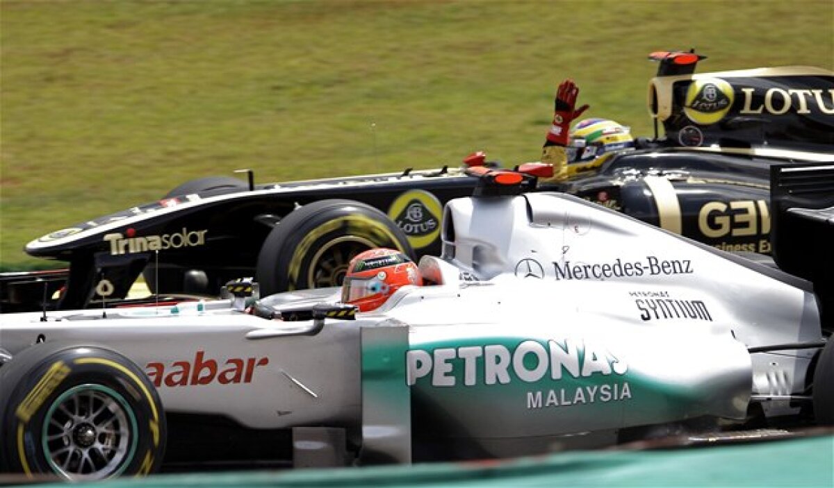 Bruno Senna, Michael Schumacher