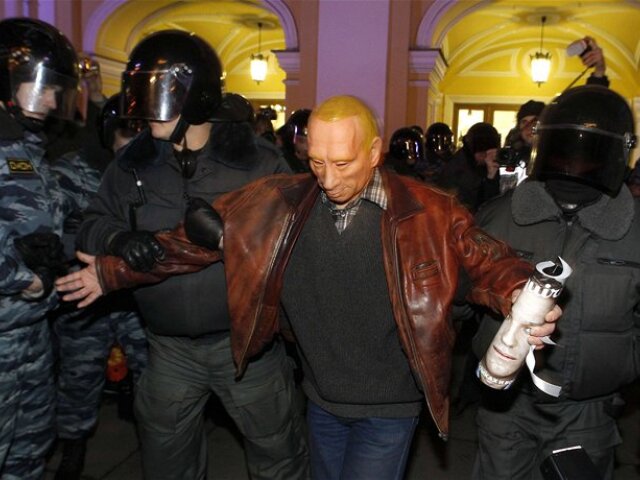 Rusko, demonštrácia, Vladimir Putin