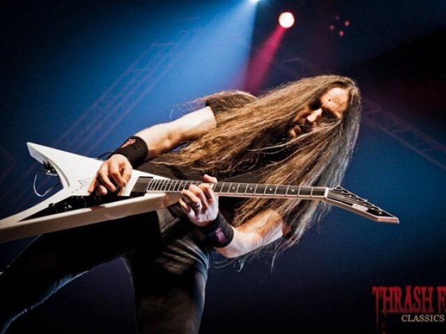 Gitarista Lee Altus hral v nedeľu s Heathen aj s Exodus.