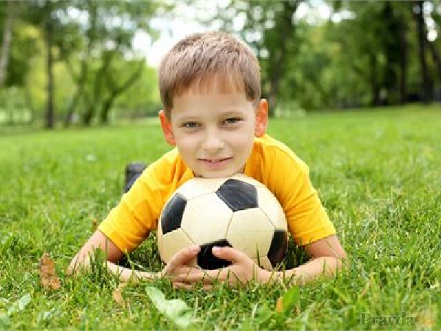 futbalista, dieťa, futbal, lopta