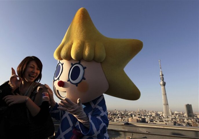 vysielacia veža, Japonsko, maskot, postavička, Tokio