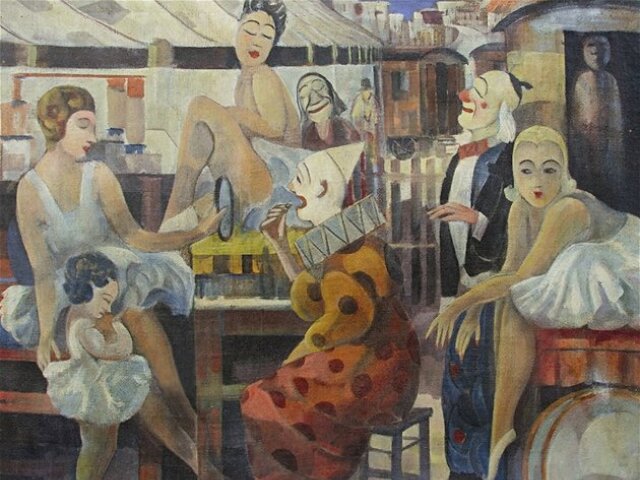 Anton Jasusch: Pred predstavením, 1930 - 1935 (výrez)