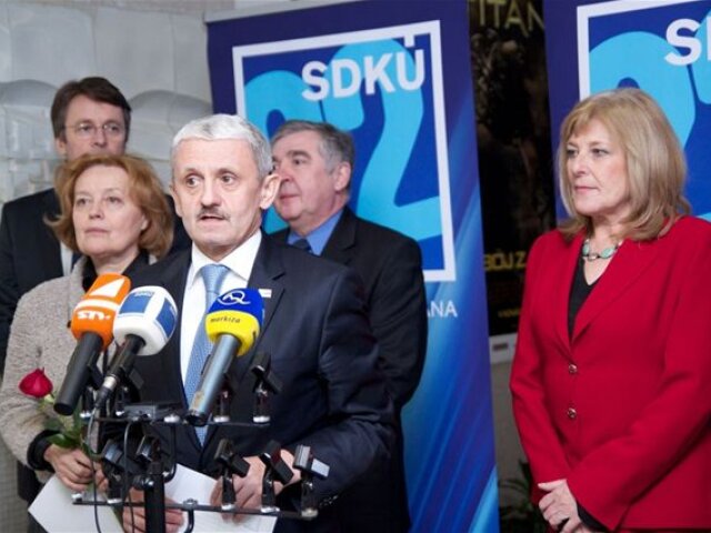SDKÚ, Dzurinda, Vášaryová, Mikloš, Hort 
