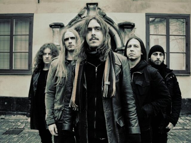 Švédska skupina Opeth zahrá v bratislavskom MMC v nedeľu večer, zľava doprava Fredrik Akesson, Martin Axenrot, Mikael Akerfeldt, Per Wiberg a Martin Mendez.