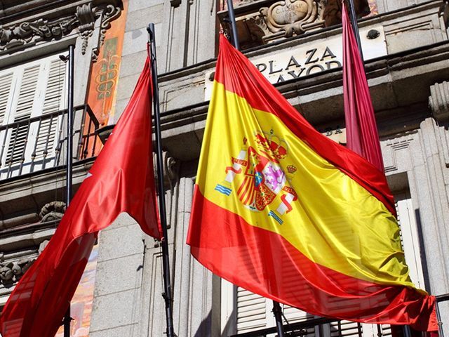Španielsko, vlajka, Madrid