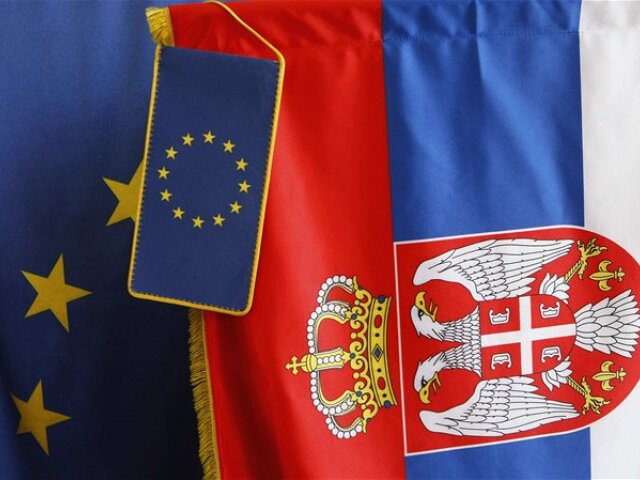 vlajka EÚ, Srbsko