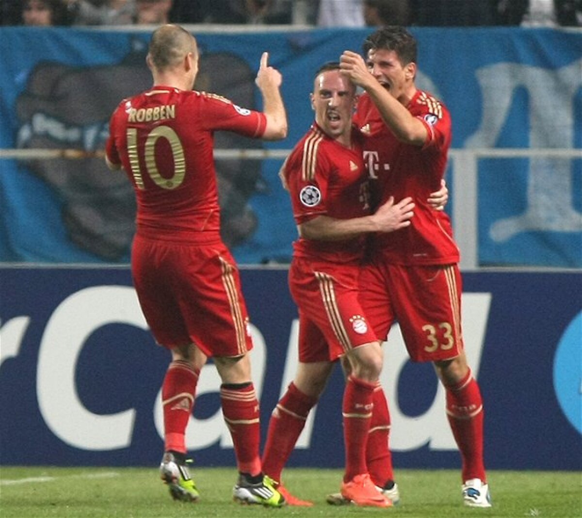 Radosť futbalistov Bayernu.