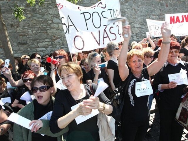 zdravotné sestry, protest, petícia, sestričky