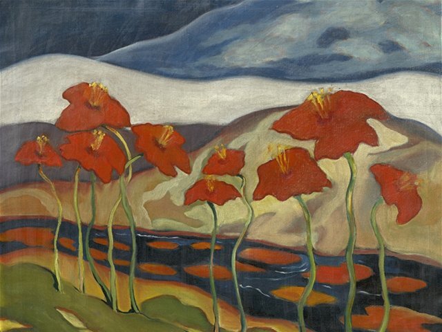 Zolo Palugyay: Krajina s kvetmi (Nirvána), 1930