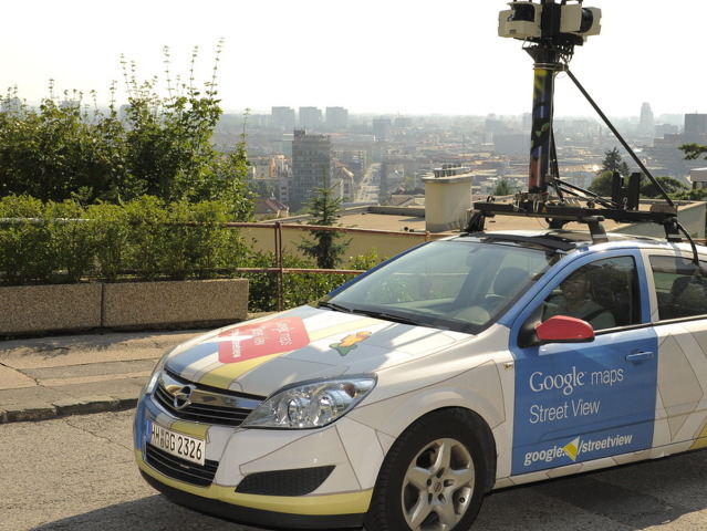 StreetView, Google auto, Google Mapy