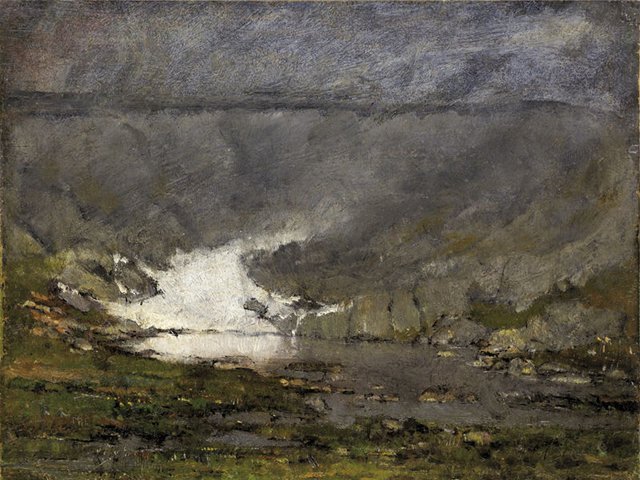 Ladislav Mednyánszky: Odmäk v horách, okolo 1890
