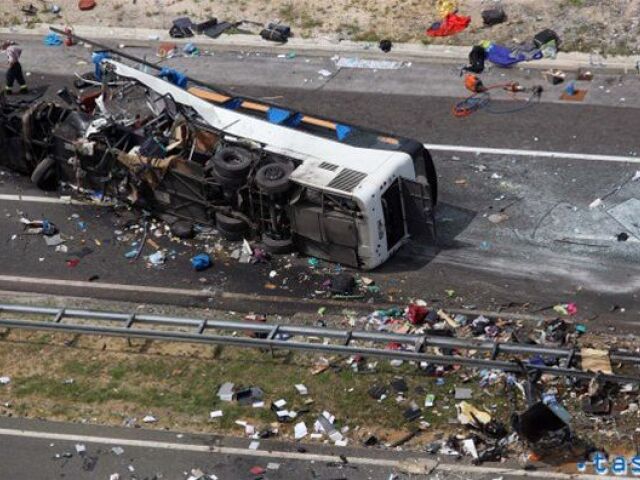 havária českého autobusu v Chorvátsku