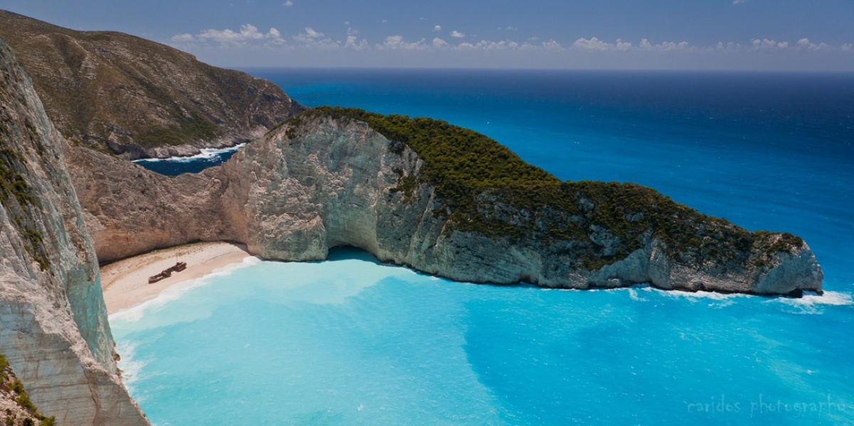 Grécko, pláž, Zakynthos