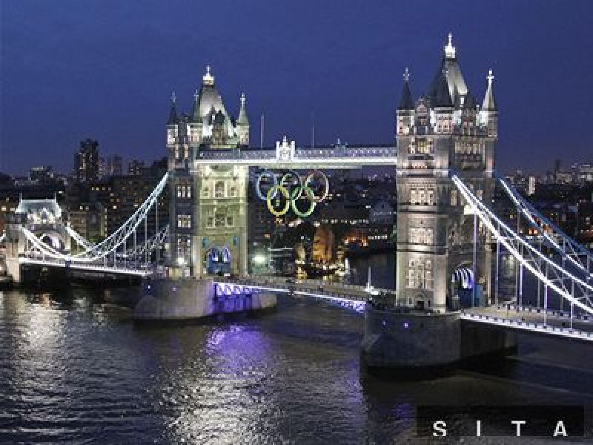 Londýn, Tower Bridge, olympiáda