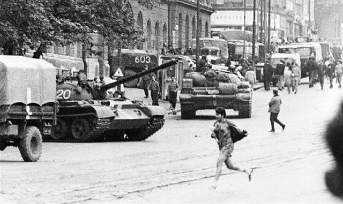 Československo, sovietske tanky 