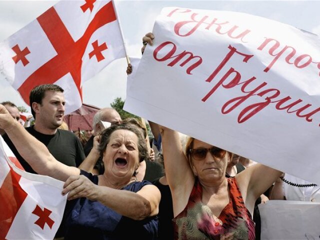 gruzínsko, abchádzko, protest