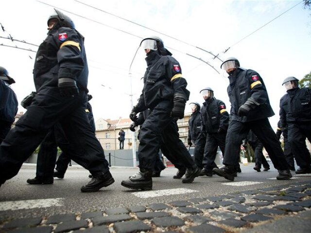 polícia, pochod