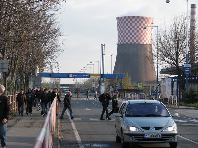 us steel, košice, budova, komín