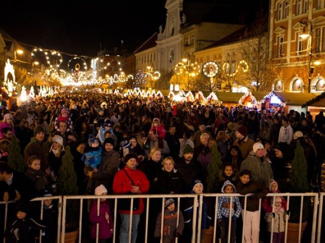 Košice, Vianoce, osvetlenie