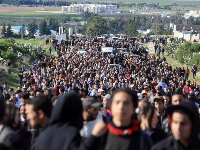 Tunisko, protest