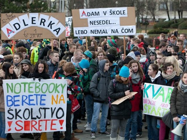 Štrajk, namestie slobody
