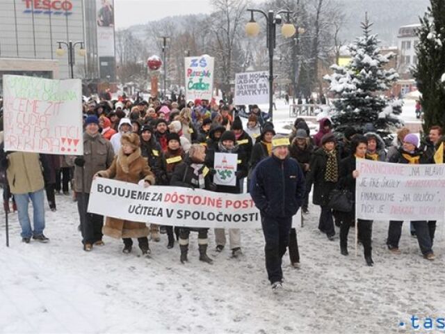 protest učiteľov, Žilina