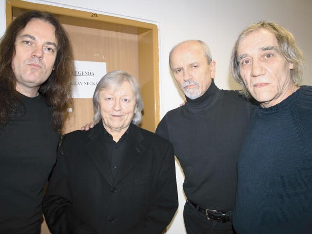 peci Peci Uherčík, Václav Neckář, Jan Neckář a Valér Doležal