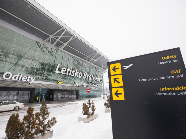 letisko, bratislava, pocasie, sneh
