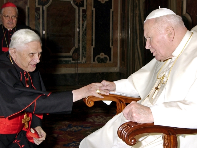 Ratzinger, Wojtyla, Benedikt XVI.