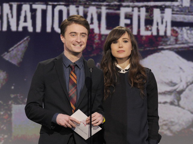 Daniel Radcliffe a herečka Ellen Page
