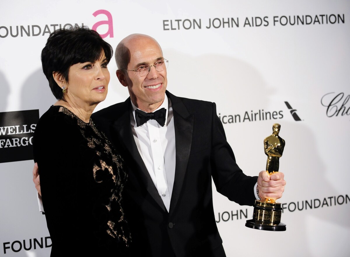 Producent Jeffrey Katzenberg a jeho žena Marilyn. 