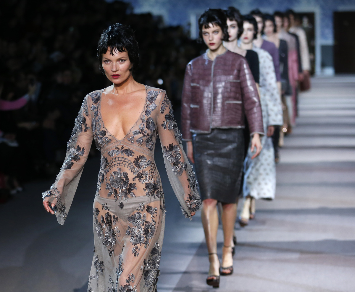 Louis Vuitton - jeseň-zima 2013 - Paríž - Kate Moss