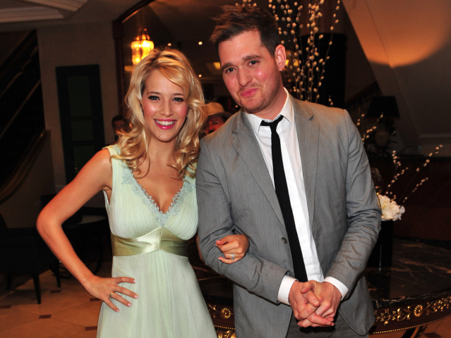 Michael Bublé a jeho manželka - modelka a moderátorka Luisana Lopilat