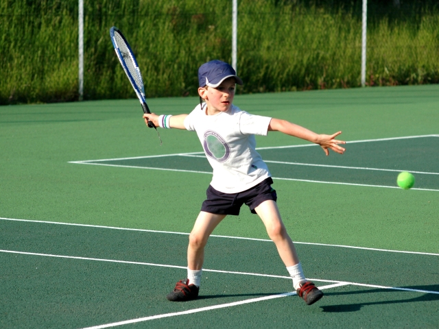 tenis, chlapec, dieťa