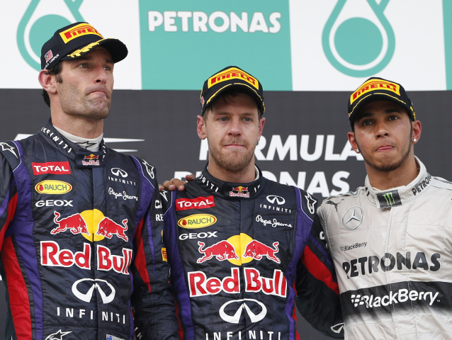 VC Malajzie, Sebastian Vettel, Mark Webber, Lewis Hamilton