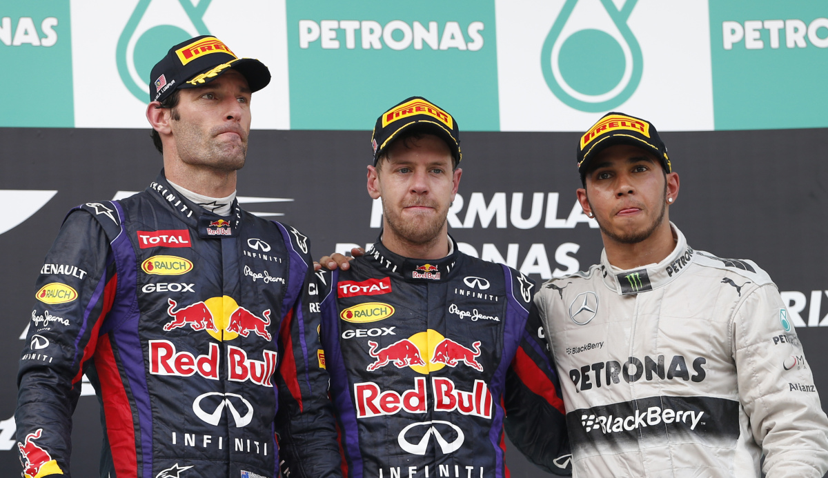 VC Malajzie, Sebastian Vettel, Mark Webber, Lewis Hamilton