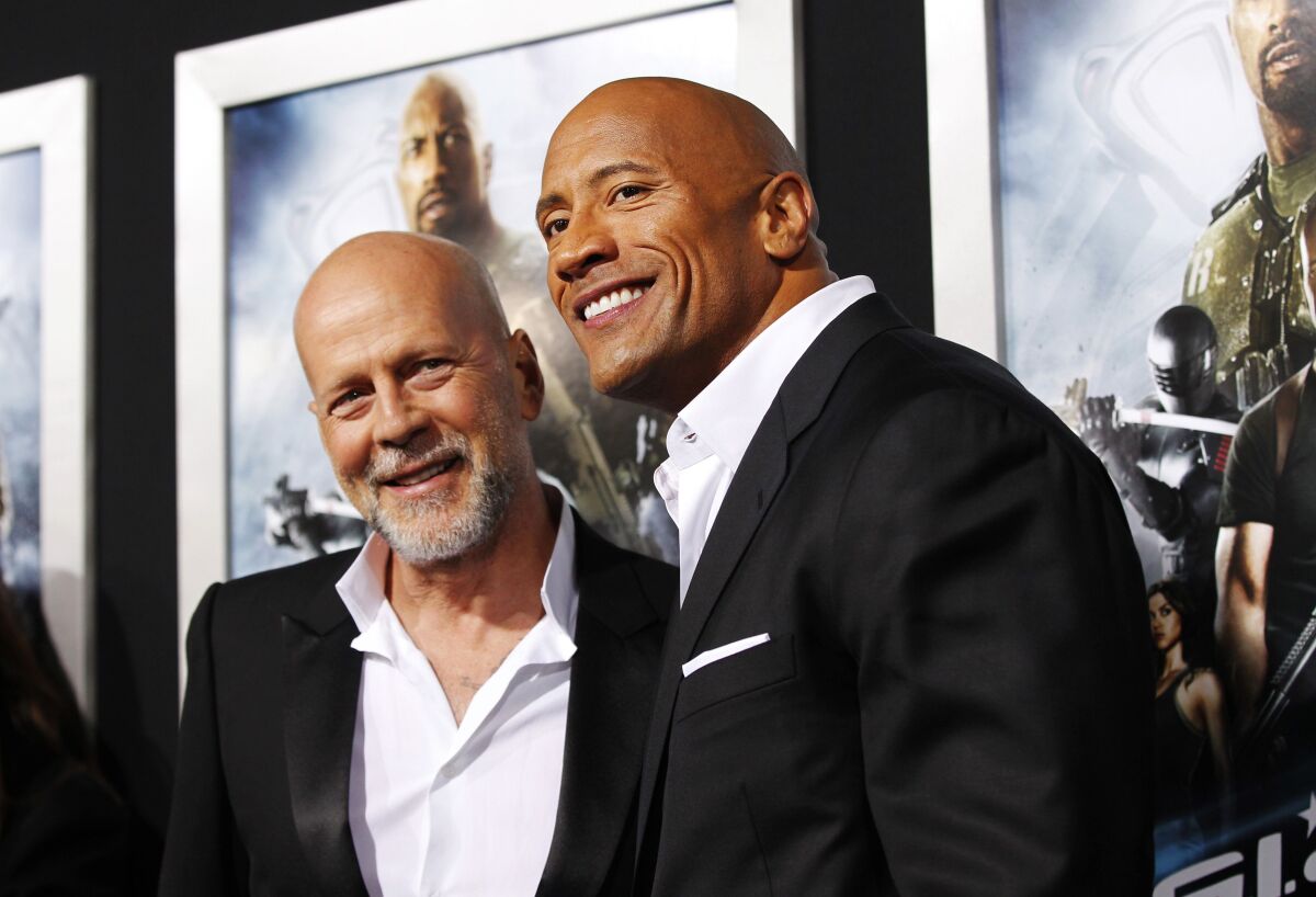 Dwayne Johnson a Bruce Willis
