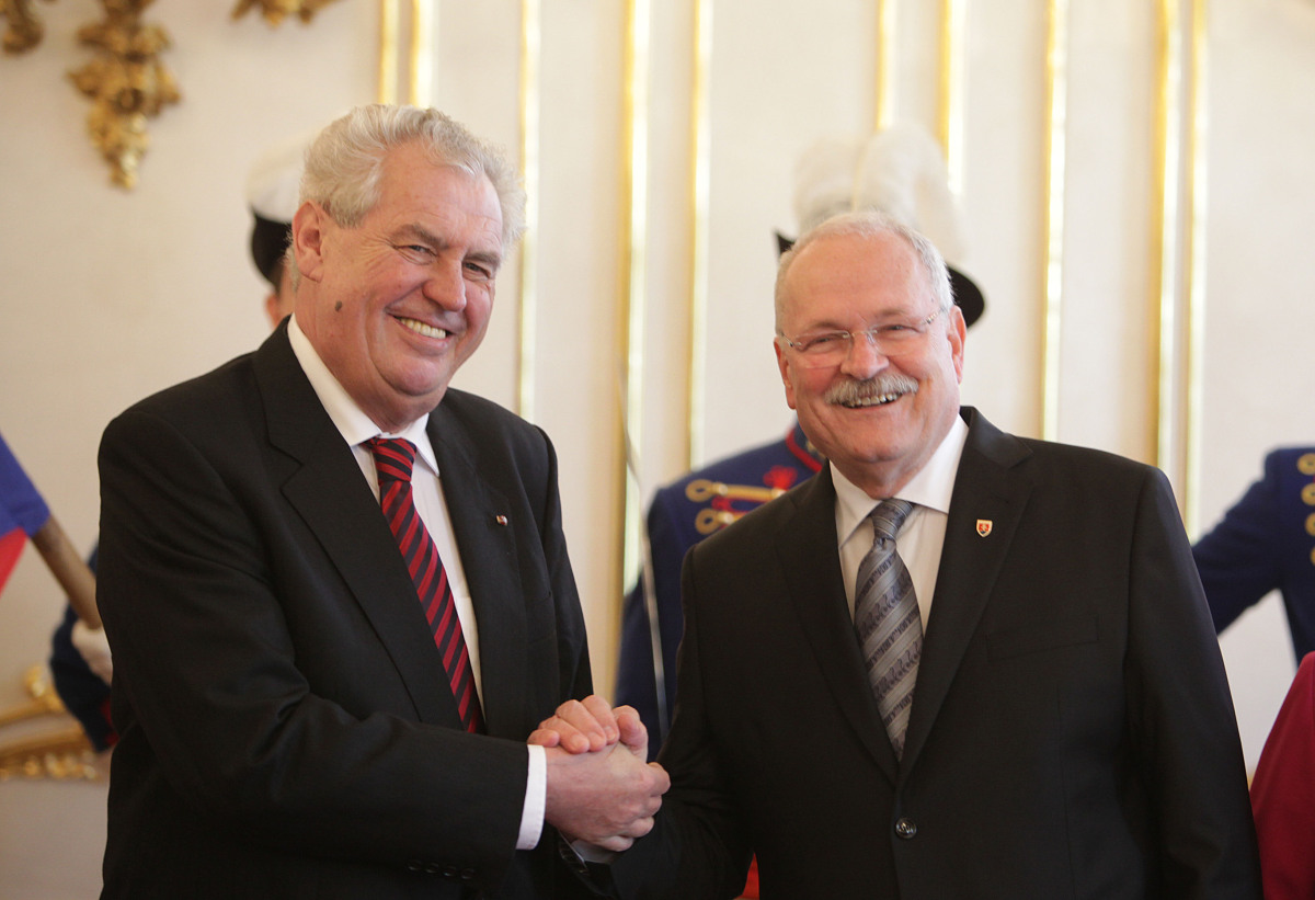 Miloš Zeman, oficiálna návšteva, Gašparovič
