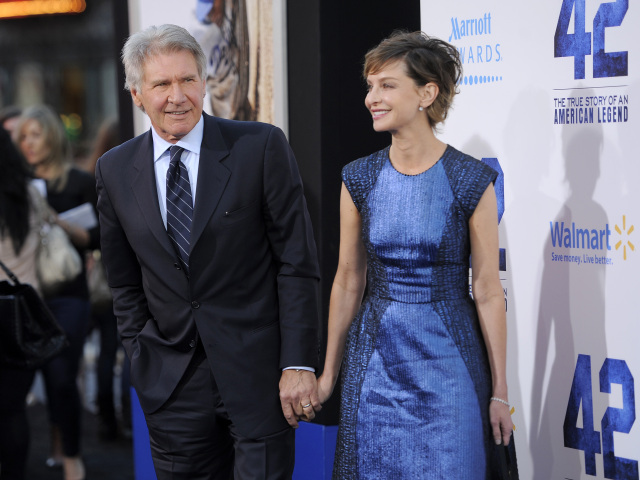 Calista Flockhart a jej manžel Harrison Ford