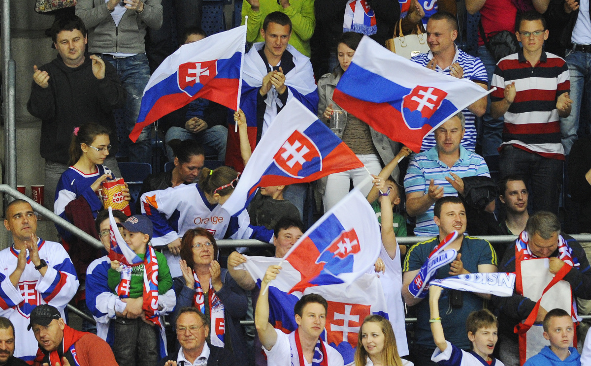 Slovensko, Nórsko, hokej, fanúšikovia