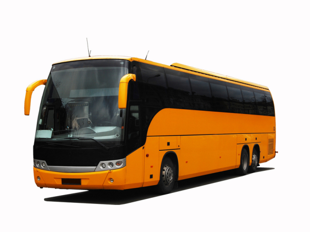 autobus, žltý autobus, dovolenka
