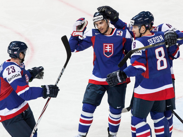 HOKEJ-MS: Francúzsko - Slovensko, miklík, sersen, vydarený