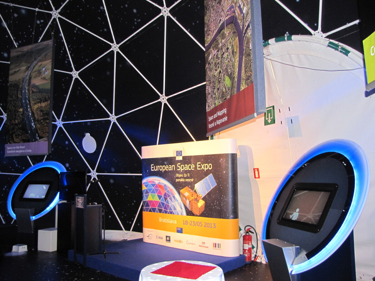 eurovea, vesmír, výstava, satelit, technológie
