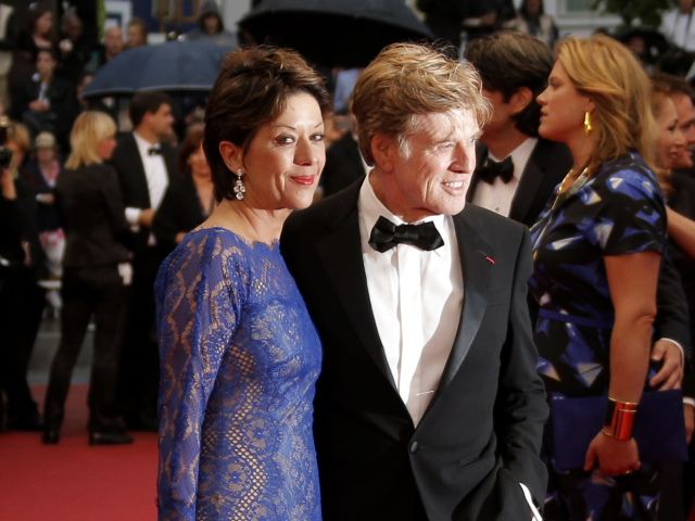 Robert Redford s manželkou Sibylle Szaggarsovou. 
