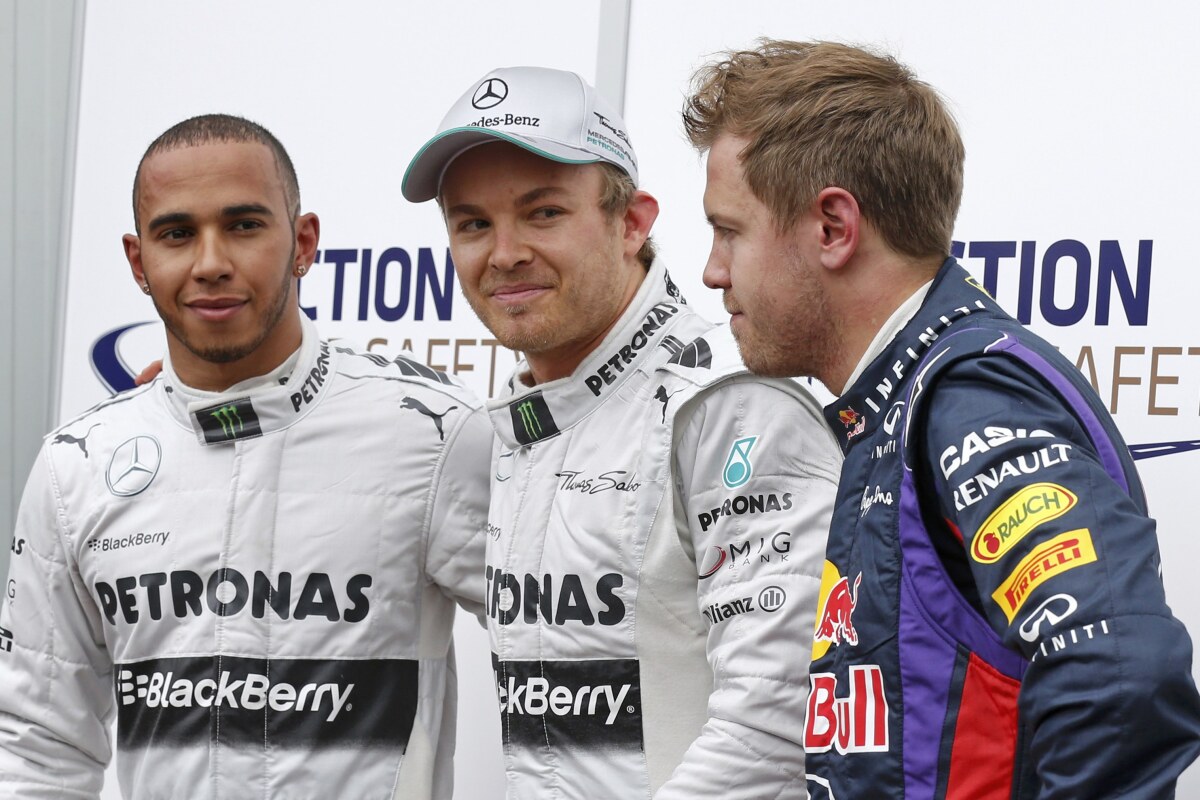 Rosberg, Hamilton, Vettel