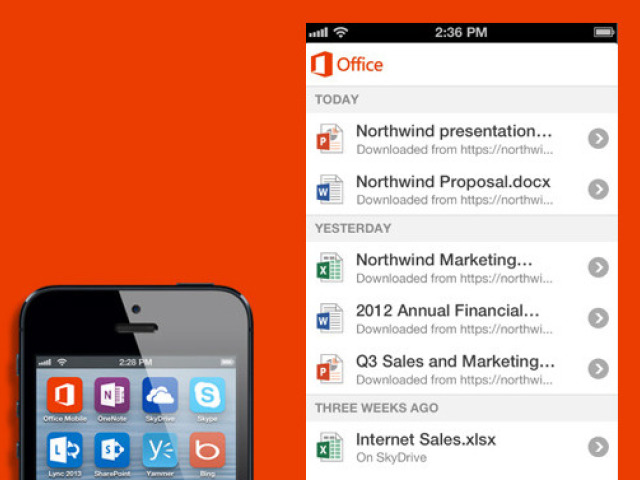 microsoft office 365 iPhone