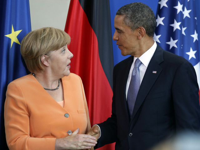 Obama, Merkelová