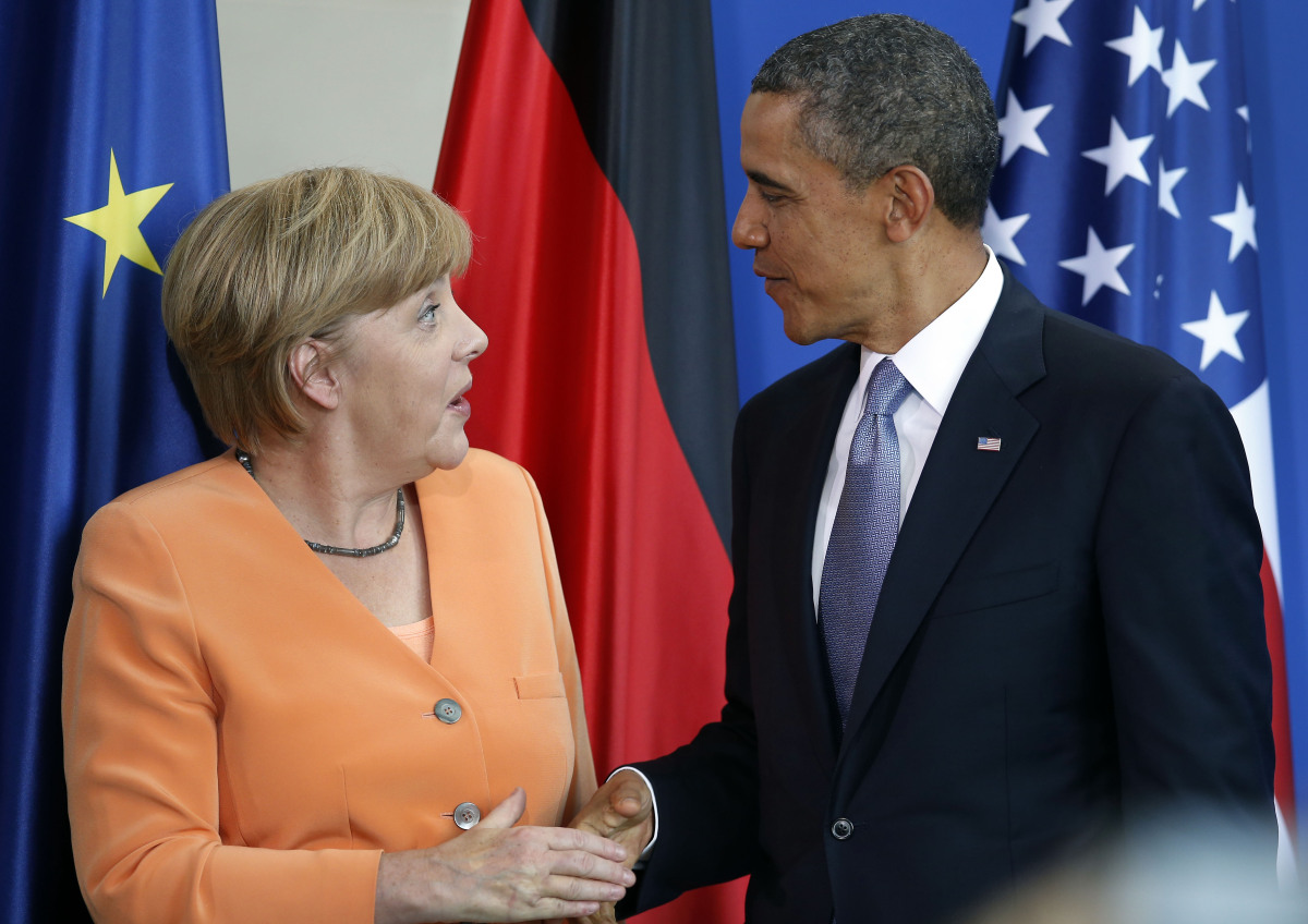 Obama, Merkelová