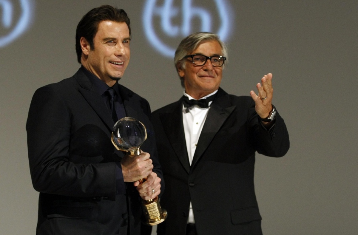 John Travolta a Jiří Bartoška